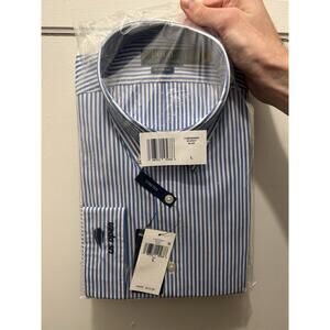 Men’s Polo Ralph Lauren Button Down Shirt US OPEN NWT Blue Stripes Sz Large
